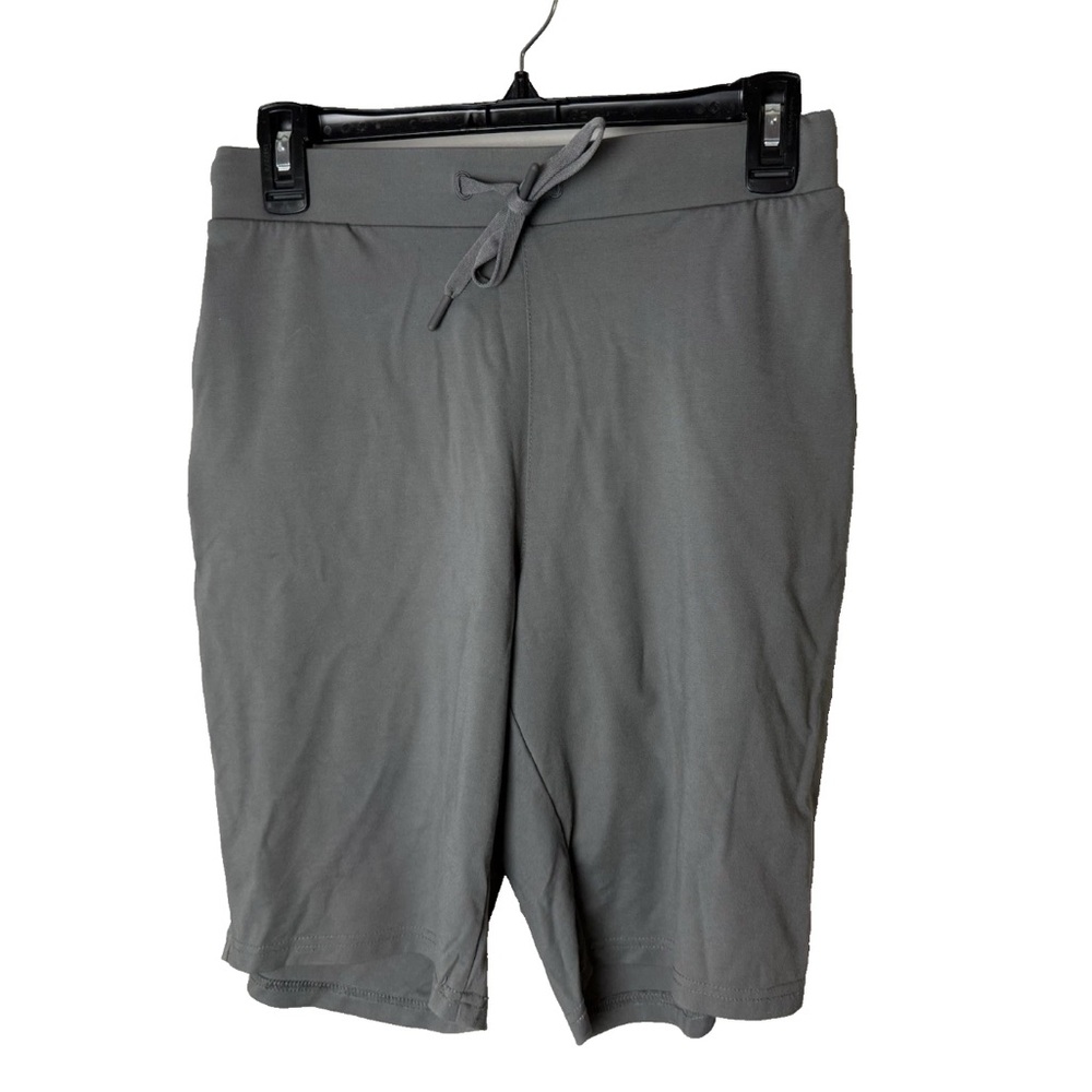 Baleaf Womens Shorts Bermada Size Medium Gray Drawstring Pockets Cycling Hiking